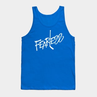 Fearless - no fear hockey saying Tank Top